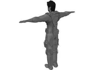 Chris Redfield 3D Model preview