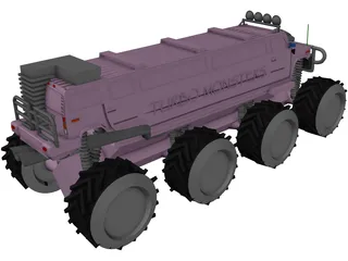 Panther Hummer Limousine 3D Model preview