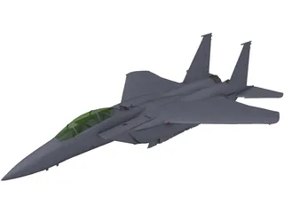 McDonnell Douglas F-15E 3D Model preview