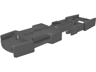 Snap Fit Buckle 3D Model preview