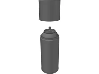 Spray Can 3D Model preview