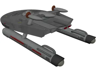 USS Miranda 3D Model preview