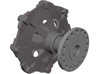 Traction Sheave 3D Model preview