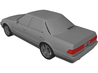 Toyota Mark II (X81) 3D Model preview