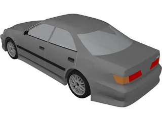 Toyota Mark II (X100) 3D Model preview