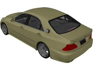 Toyota Crown S180 3D Model preview