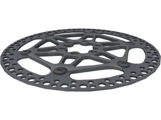 Floating Rotor Disc Brake 3D Model preview