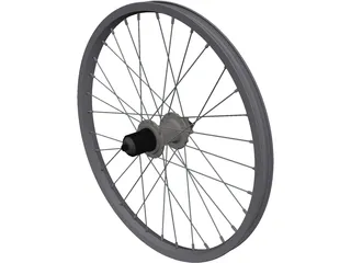 Rear Wheel 20 Inch 3D Model preview