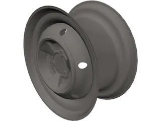 Tata Nano Wheel 3 Lug 3D Model preview