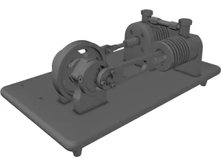 Stirling Engine 3D Model preview