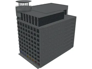 Departement Store of Modern Building 3D Model preview