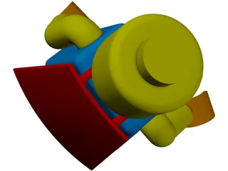 LEGO Superman 3D Model preview