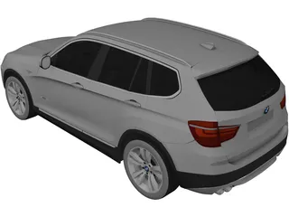 BMW X3 F25 (2012) 3D Model preview