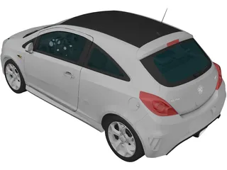 Opel/Vauxhall Corsa VXR (2009) 3D Model preview