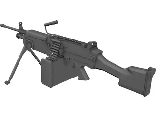 M249 LMG 3D Model preview