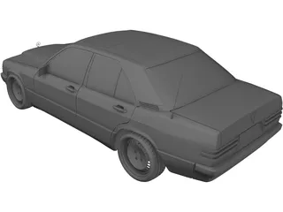 Mercedes-Benz 190 (W201) 3D Model preview