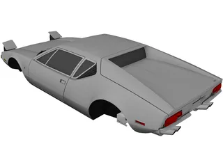 De Tomaso Pantera Body 3D Model preview