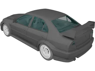 Mitsubishi Lancer Evolution VI GSR (1999) 3D Model preview