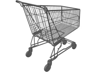 Shopping Cart 3D Model preview