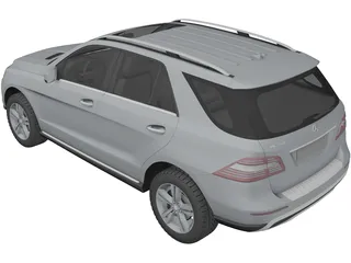 Mercedes-Benz ML 350 (2012) 3D Model preview