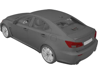 Lexus IS-F 3D Model preview