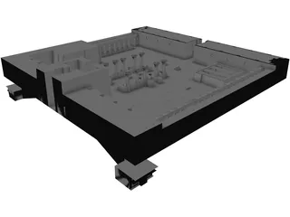 Temple of Karnak Rebuilt 3D Model preview