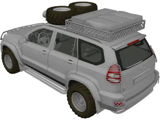 Toyota Land Cruiser 3D Model preview