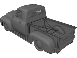 Ford F-100 (1955) 3D Model preview