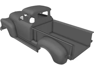 Chevrolet Pickup Body 3D Model preview