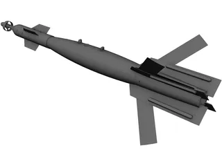 GBU-12 500lb Laser Guided Missile 3D Model preview