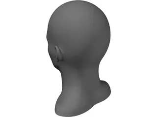 Human Head and Neck 3D Model preview