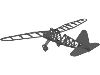 Westland Lysander 3D Model preview