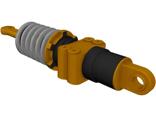 Formula Renault 3.5 Rear Suspension Damper 3D Model preview
