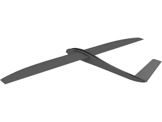 RC Moto Planeur 3D Model preview