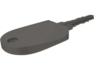 Bike Key 3D Model preview