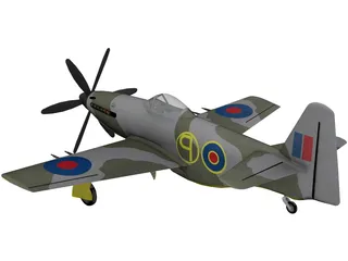 Martin Baker MB 5 3D Model preview