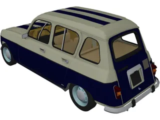 Renault 4 3D Model preview