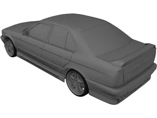 BMW M5 e34 (1995) 3D Model preview