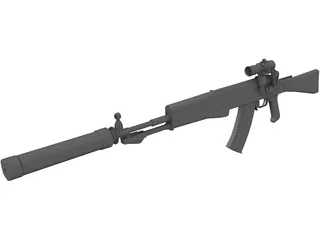 AN-94 3D Model preview