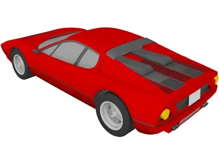 Ferrari 512BB Berlinetta Boxer 3D Model preview