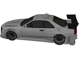 Nissan Skyline GTR [Tuned] 3D Model preview