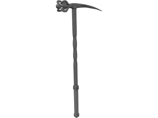 Spiked Hammer 3D Model preview