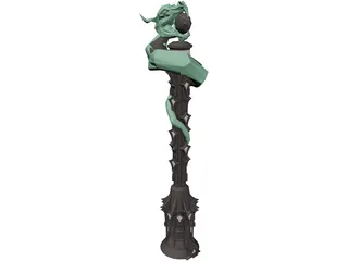 Snakes Tower 3D Model preview