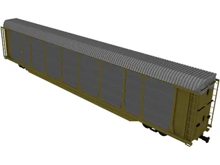 Railroad AutoCarrier 3D Model preview