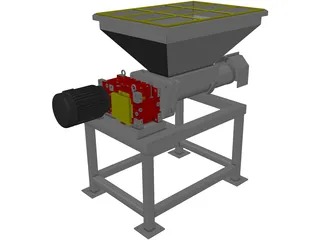 Meat Grinder with Stand 3D Model preview