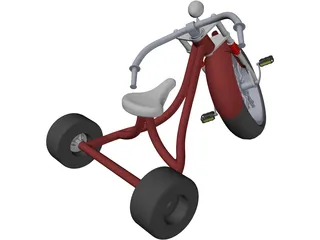 Kids Trike 3D Model preview