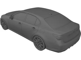 Lexus GS350 (2012) 3D Model preview