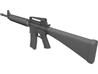 M16A2 3D Model preview