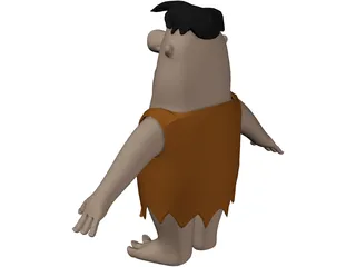 Fred Flintstone 3D Model preview