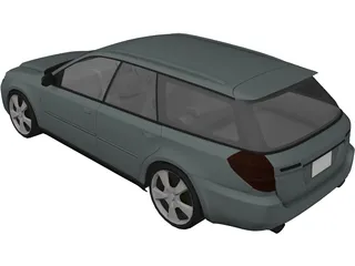 Subaru Outback 3D Model preview